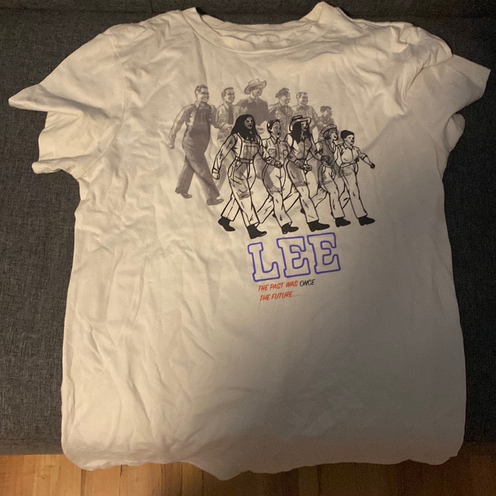 Lee “The past was once the future” tee shirt.